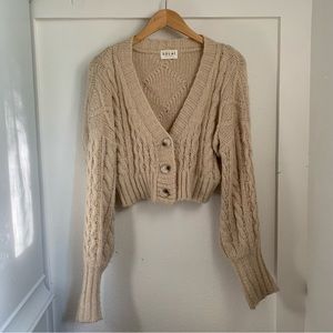 Cropped Knit Sweater sz S